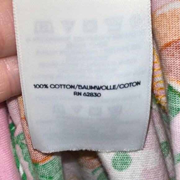 Draper James x Lands’ End Peach Floral Sleeveless Cotton Mini Dress Size XS - Picture 7 of 16